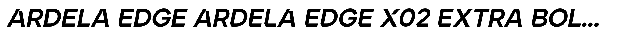 Ardela Edge ARDELA EDGE X02 Extra Bold Italic image